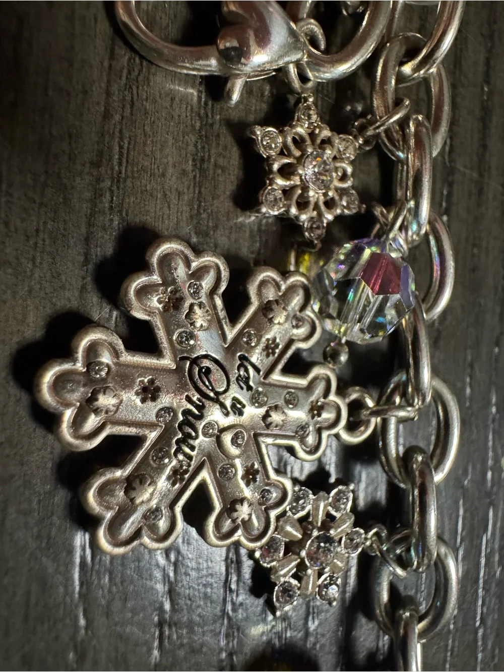 Brighton Silver Snowflake Charm Bracelet - Silver